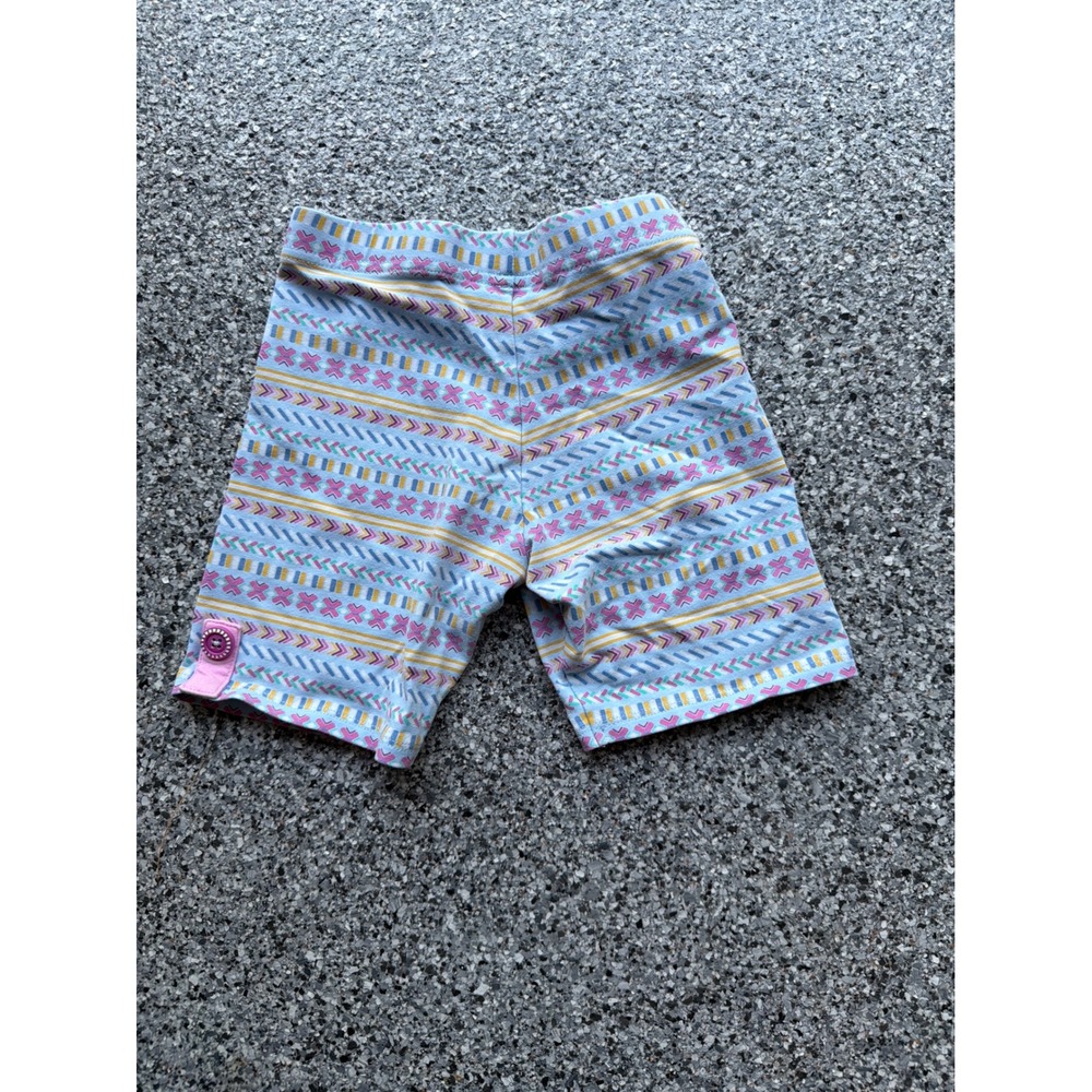 Matilda Jane Girls Blue Pink Geometric Chevron Bike Shorts Size 6 31214B